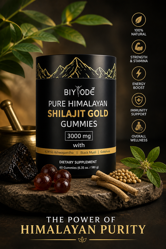 Pure Himalayan Shilajit Gold Gummies 3000mg – Energy, Strength & Immunity Support
