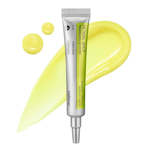 celimax The Vita A Retinal Shot Tightening Booster | 0.1% Retinal, 3% Matryxyl, High-Strength Retinoid for Anti-Aging, Pore Minimizer, Wrinkles & Fine Lines, Firmer Skin, 15ml, Mothers Day Gift