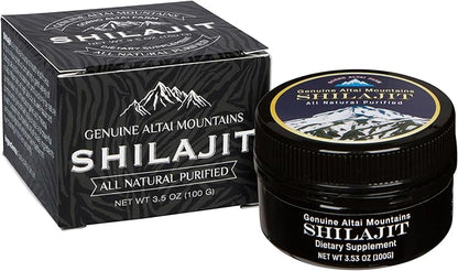 Sayan Pure Shilajit Resin 3.5oz/100g, 660 Servings - Potent Organic Fulvic Acid Supplement - Supports Immune System, Memory, Focus, and Provides Natural Energy, Detox - Vegan, Non-GMO
