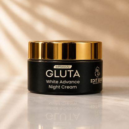 GlutaWhite Advance Night Cream – 30g | Hydrating & Whitening Night Cream with Hyaluronic Acid & Niacinamide - Natural Glow In 22 Days
