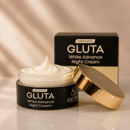 GlutaWhite Advance Night Cream – 30g | Hydrating & Whitening Night Cream with Hyaluronic Acid & Niacinamide - Natural Glow In 22 Days