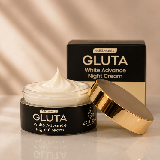 GlutaWhite Advance Night Cream – 30g | Hydrating & Whitening Night Cream with Hyaluronic Acid & Niacinamide - Natural Glow In 22 Days