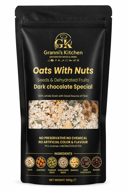 Oats With Nuts – Dark Chocolate Special | High Fiber Healthy Breakfast Mix