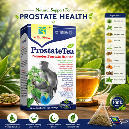 ProstateTea – Natural Herbal Tea for Prostate Health Support | Urinary Relief & Better Sleep