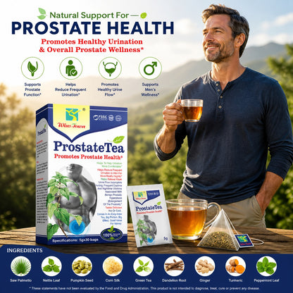 ProstateTea – Natural Herbal Tea for Prostate Health Support | Urinary Relief & Better Sleep