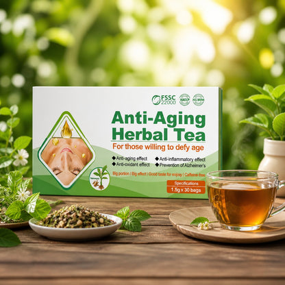 Anti-Aging Herbal Tea – Natural Detox & Skin Support Tea | Boost Energy, Immunity & Healthy Aging | 30 Tea Bags