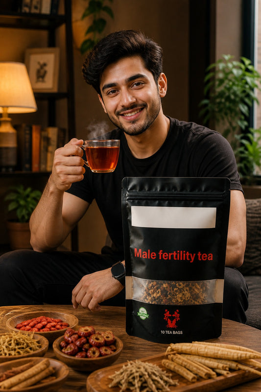 Natural Male Fertility Herbal Tea – Boost Vitality, Stamina & Reproductive Health