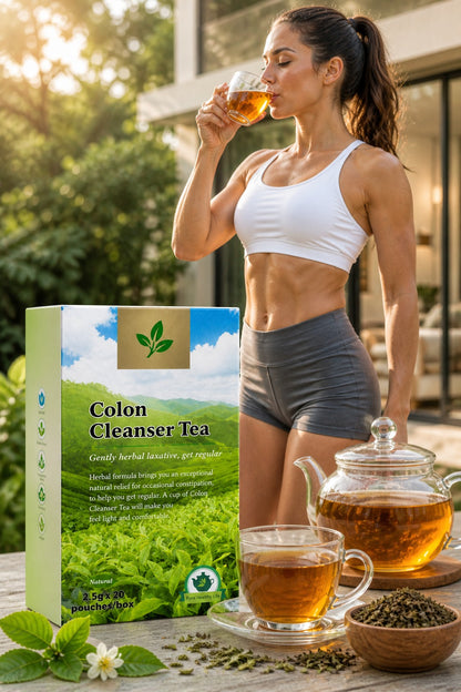 Colon Cleanser Tea, Herbal Laxative Tea, Relieve Constipation and Body Detox, Supports Healthy Gut and Digestion