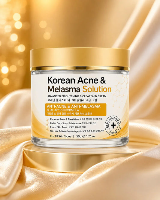 Korean Acne & Melasma Solution Cream – Advanced Brightening & Clear Skin Formula