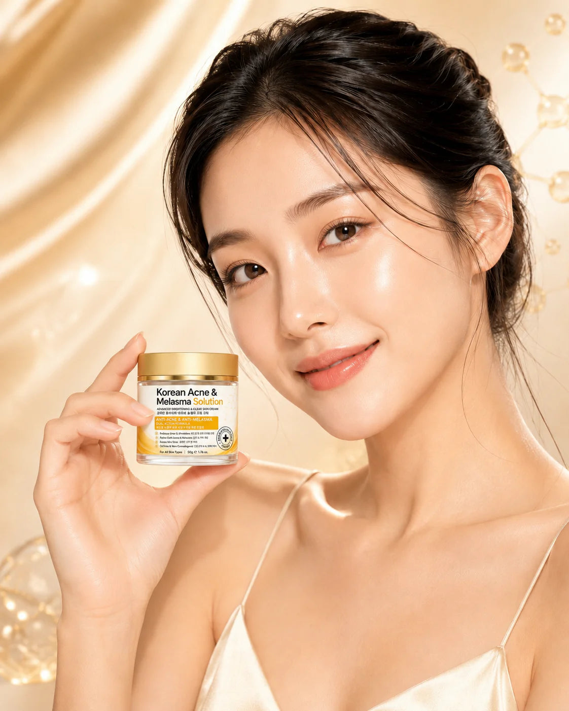 Korean Acne & Melasma Solution Cream – Advanced Brightening & Clear Skin Formula